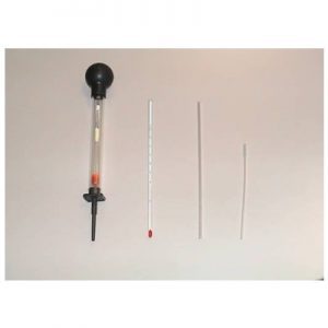 Zuurweger glas + thermometer | Tractiebatterijen.com